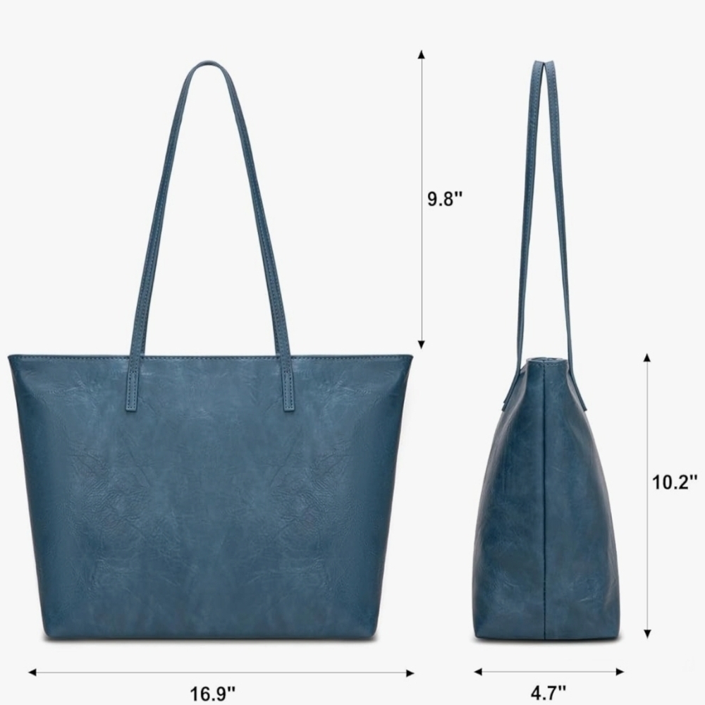 Blue Women's Tote Bag - Unbranded - Picture 2 of 3